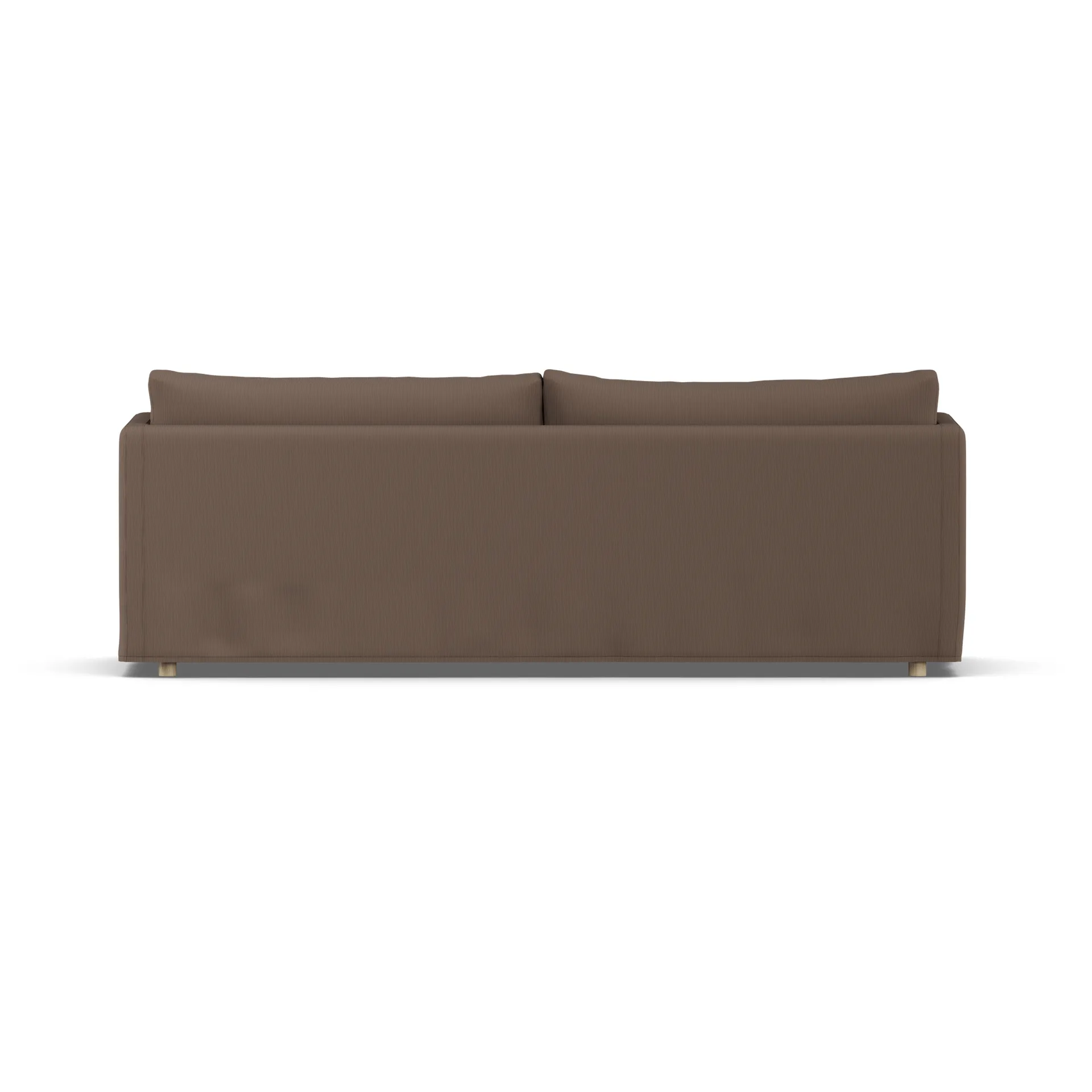 Sofá Linnevik, Jump brown 1955-roble blanco aceitado, 4 plazas, con faldón 1898