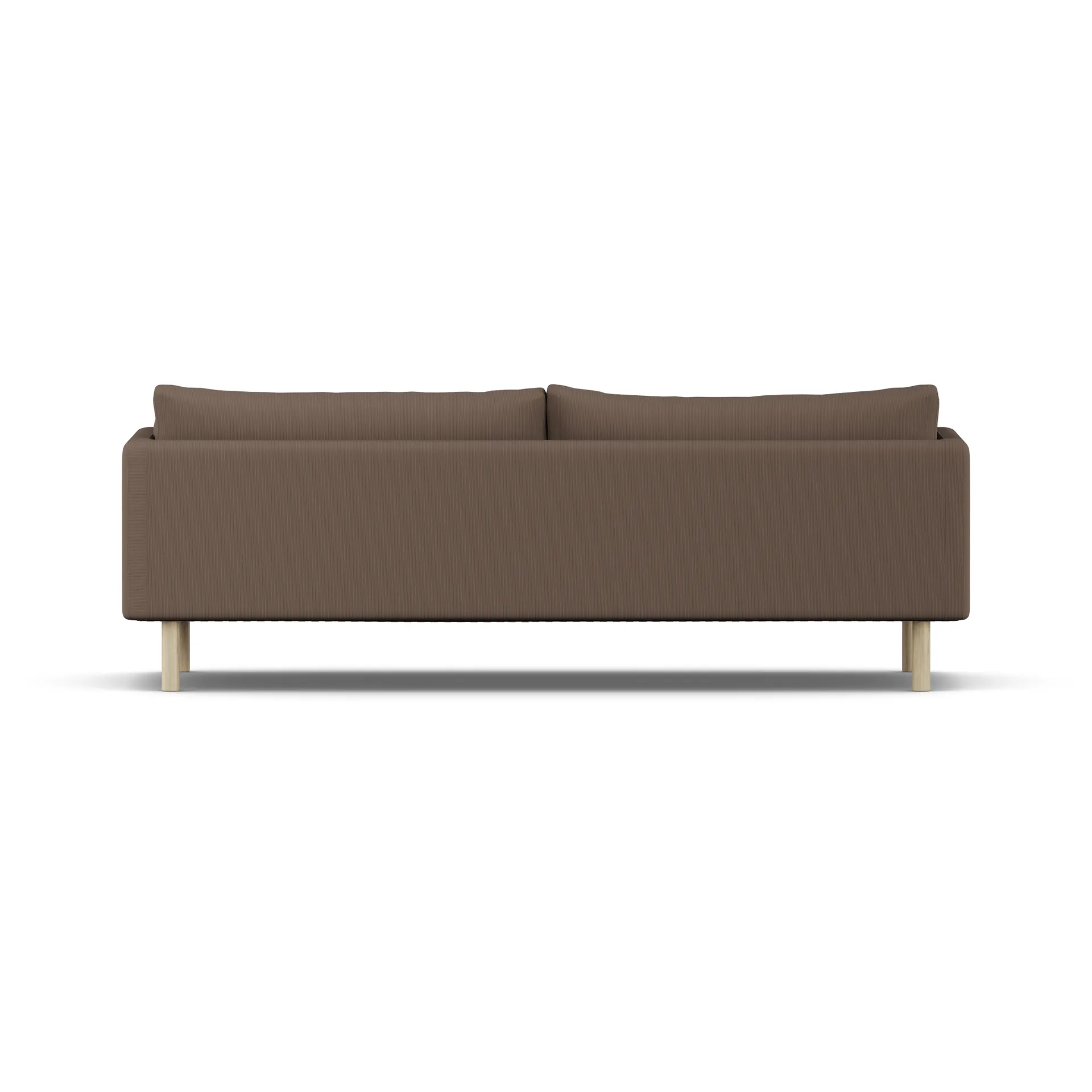 Sofá Linnevik, Jump Brown 1955-roble blanco aceitado, 4 plazas, sin faldón 1898