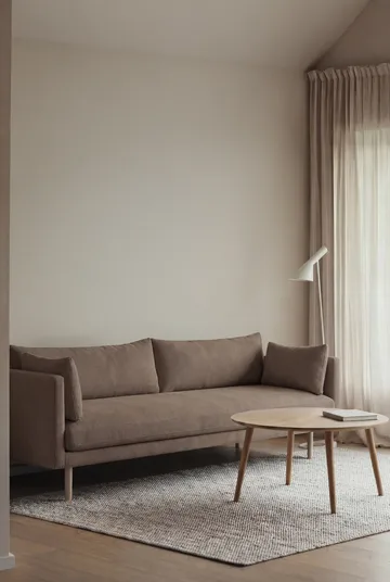 Sofá Linnevik - Jump Brown 1955-roble blanco aceitado, 4 plazas, sin faldón - 1898