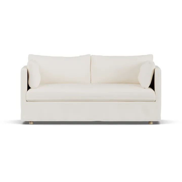 Sofá Linnevik - Jump off white 1954-roble blanco aceitado, 2 plazas, con faldón - 1898