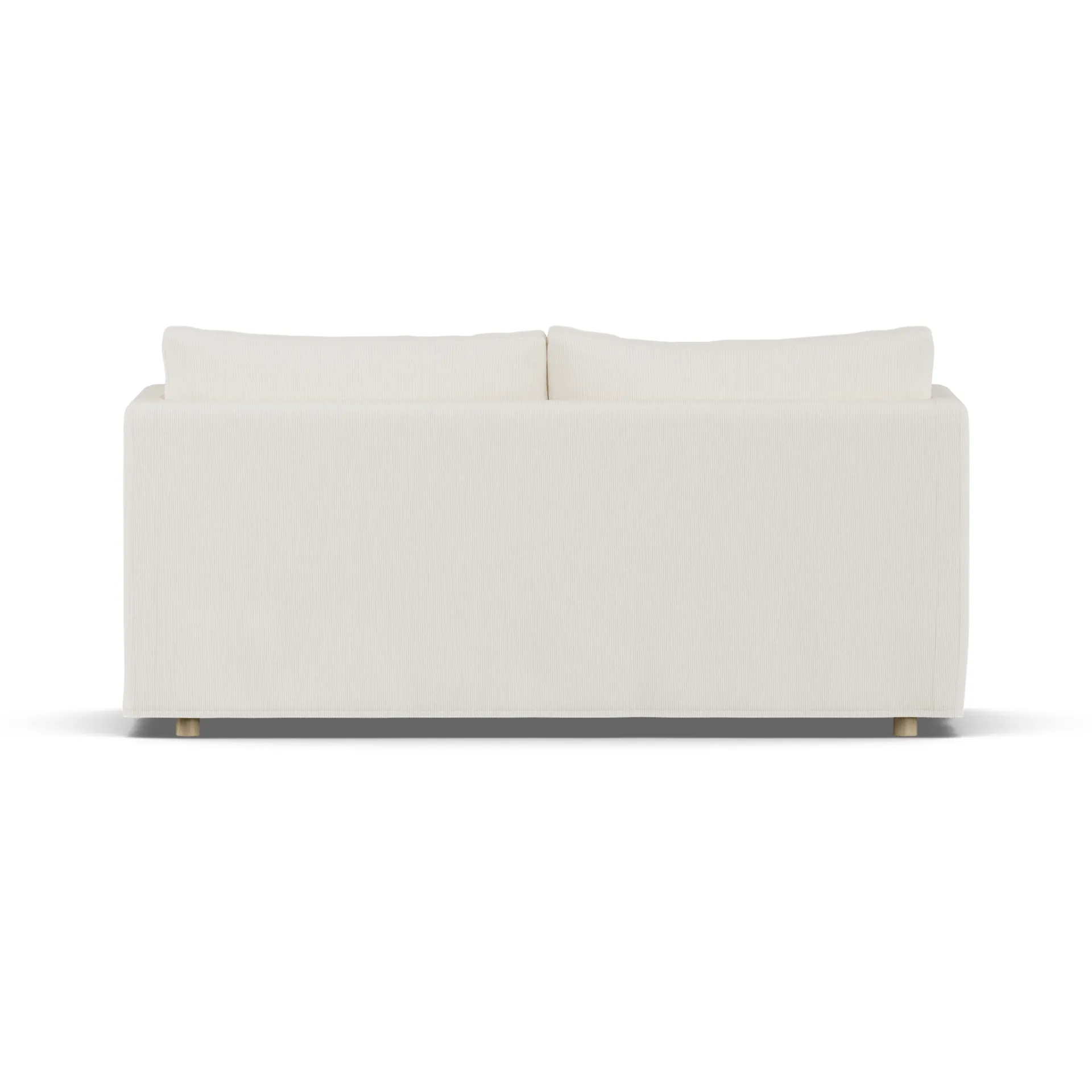 Sofá Linnevik, Jump off white 1954-roble blanco aceitado, 2 plazas, con faldón 1898
