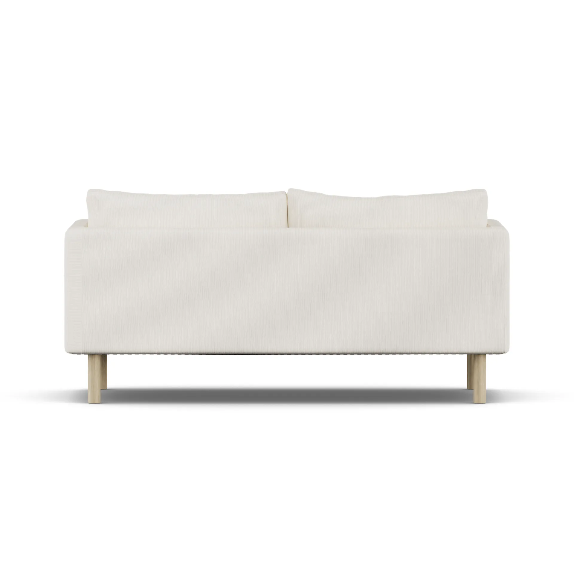 Sofá Linnevik, Jump Off White 1954-roble blanco aceitado, 2 plazas, sin faldón 1898