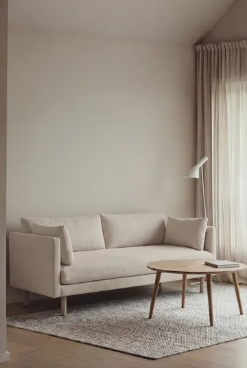 Sofá Linnevik - Jump Off White 1954-roble blanco aceitado, 2 plazas, sin faldón - 1898
