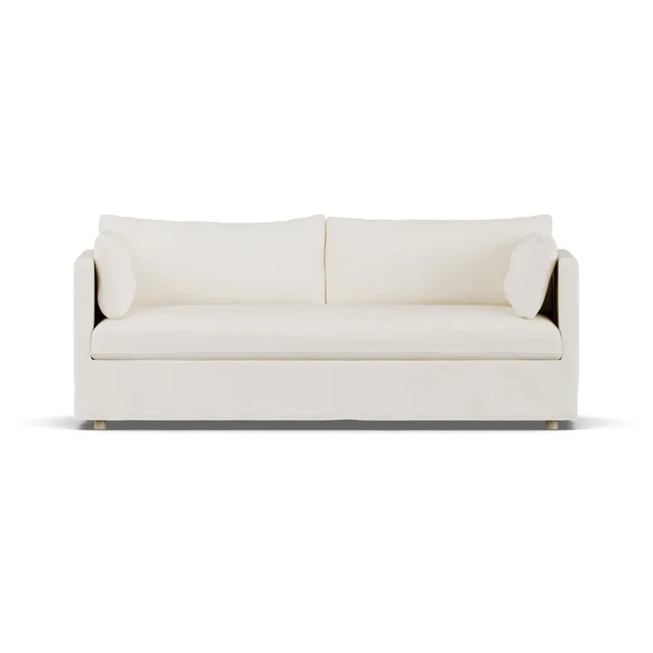 Sofá Linnevik - Jump off white 1954-roble blanco aceitado, 3 plazas, con faldón - 1898