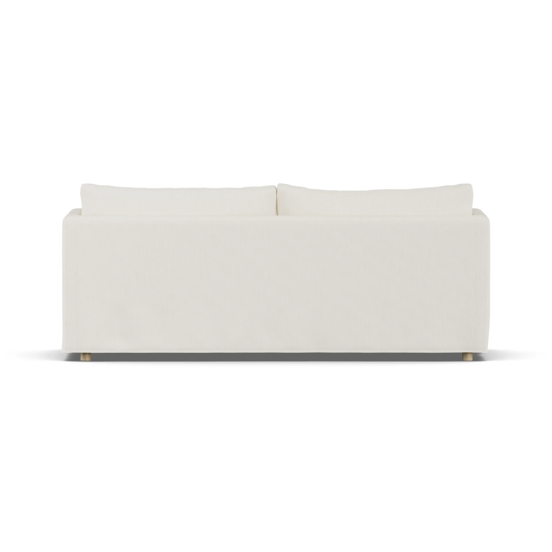 Sofá Linnevik, Jump off white 1954-roble blanco aceitado, 3 plazas, con faldón 1898