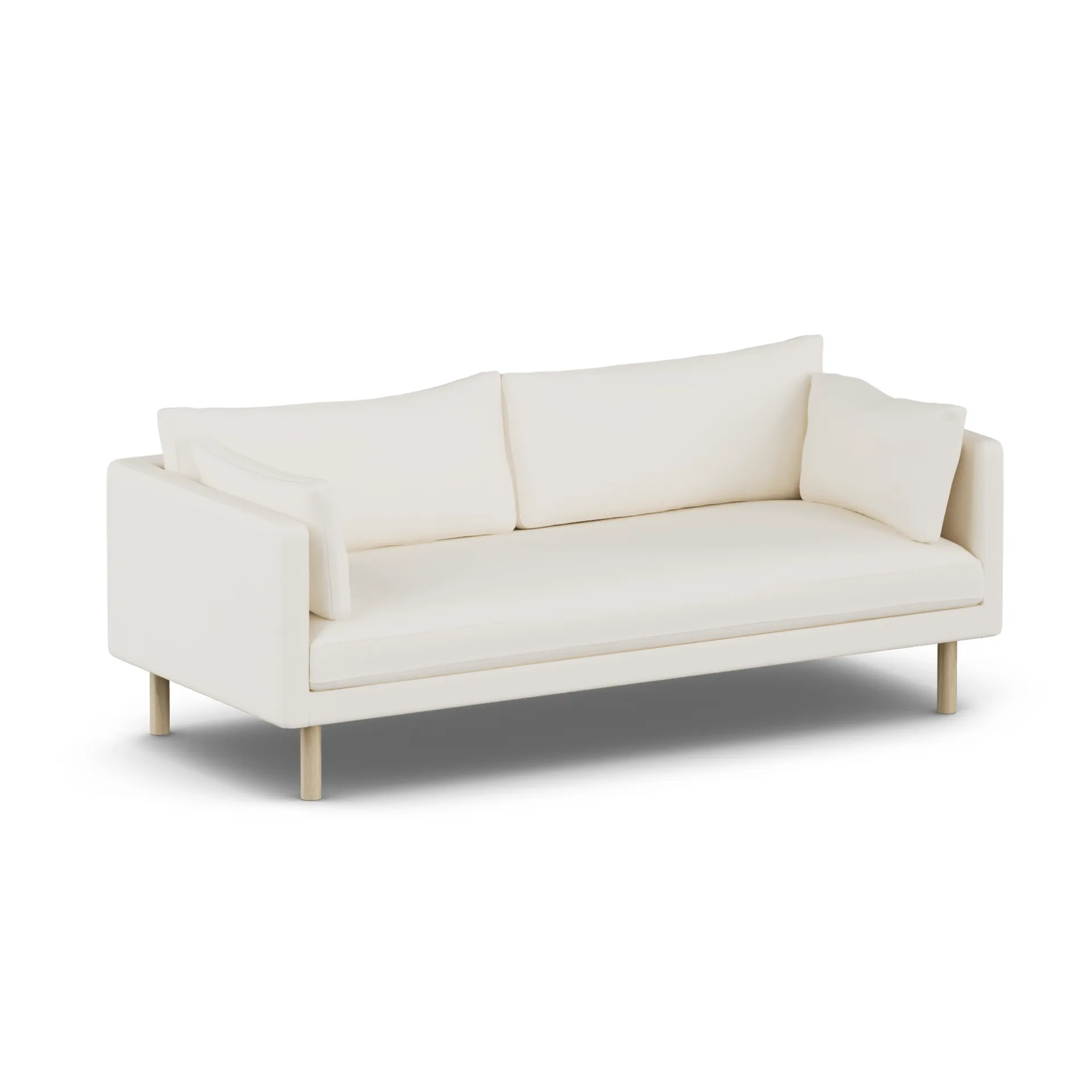 Sofá Linnevik, Jump Off White 1954-roble blanco aceitado, 3 plazas, sin faldón 1898