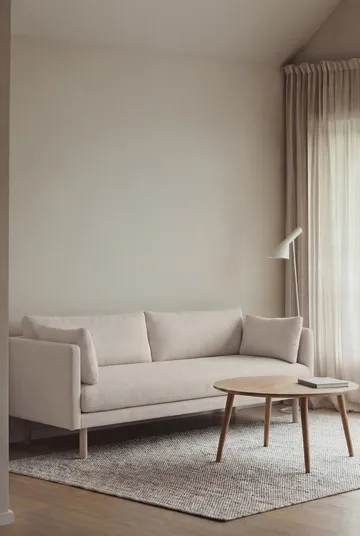 Sofá Linnevik - Jump Off White 1954-roble blanco aceitado, 3 plazas, sin faldón - 1898