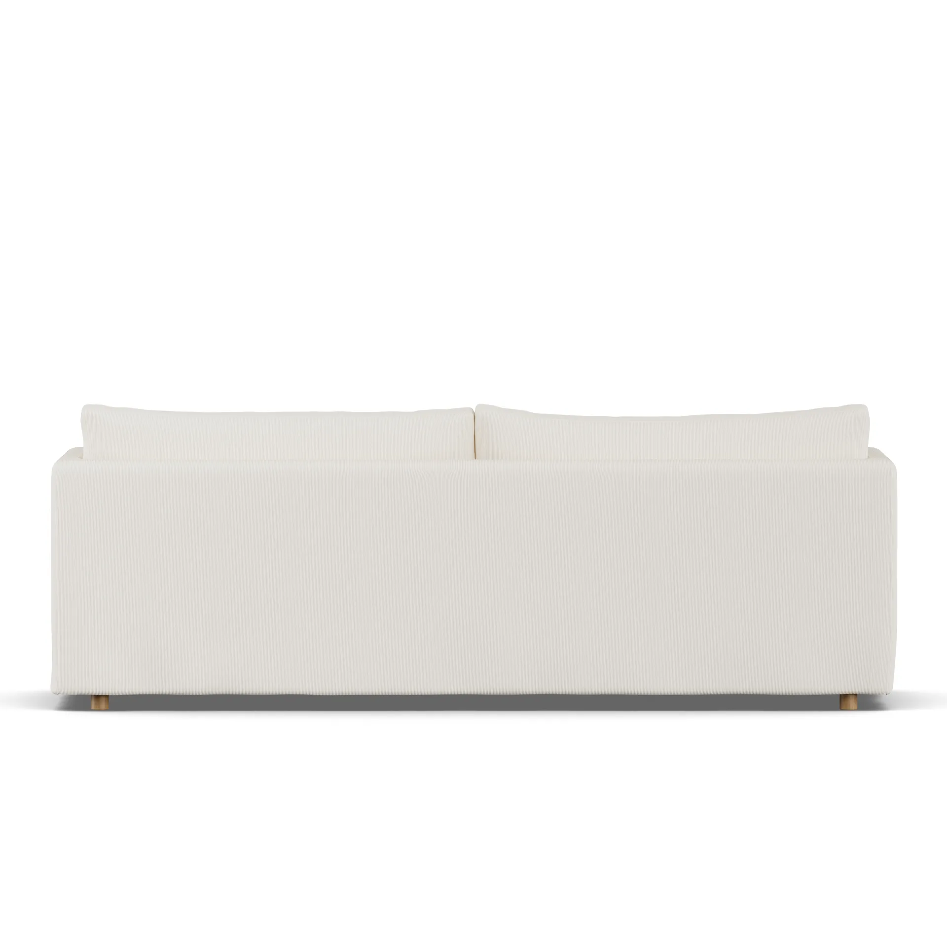 Sofá Linnevik, Jump off white 1954-roble blanco aceitado, 4 plazas, con faldón 1898