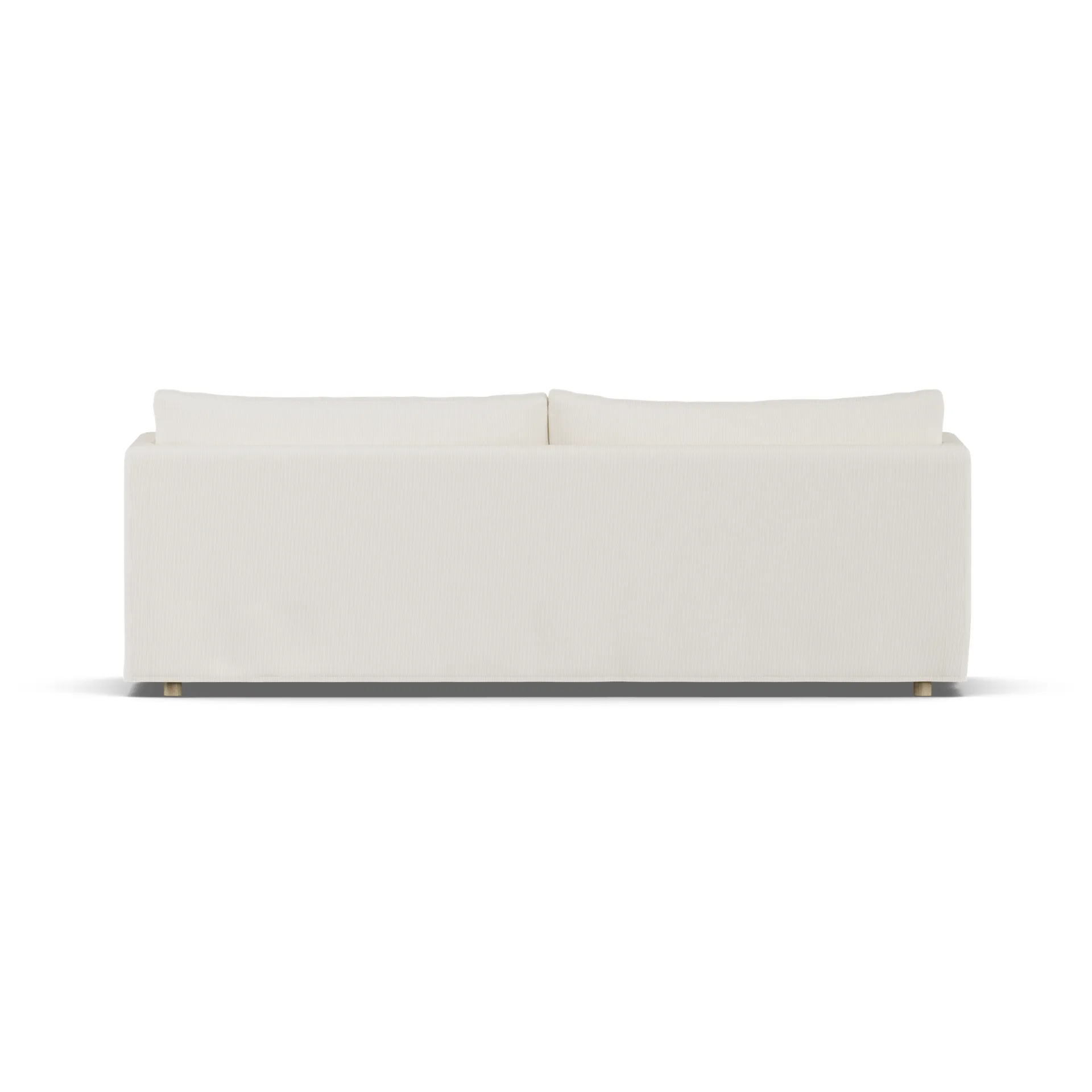 Sofá Linnevik, Jump off white 1954-roble blanco aceitado, 4 plazas, con faldón 1898