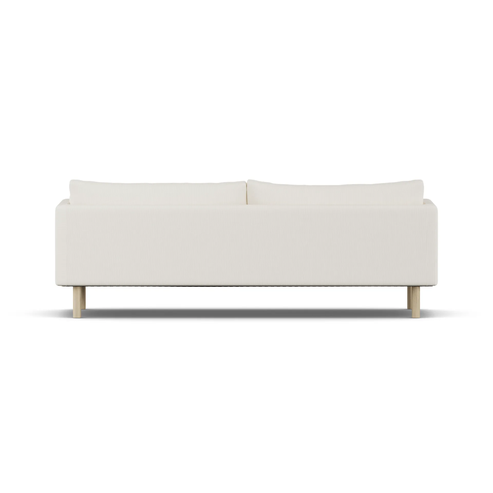 Sofá Linnevik, Jump Off White 1954-roble blanco aceitado, 4 plazas, sin faldón 1898