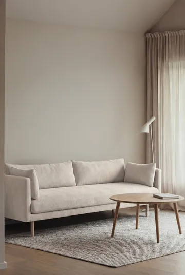 Sofá Linnevik - Jump Off White 1954-roble blanco aceitado, 4 plazas, sin faldón - 1898