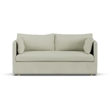 Sofá Linnevik - Luiza Beige 3981-roble blanco aceitado, 2 plazas, con faldón - 1898