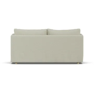 Sofá Linnevik - Luiza Beige 3981-roble blanco aceitado, 2 plazas, con faldón - 1898