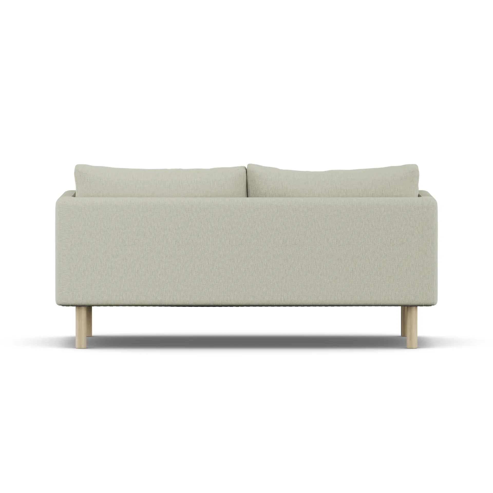 Sofá Linnevik, Luiza Beige 3981-roble blanco aceitado, 2 plazas, sin faldón 1898