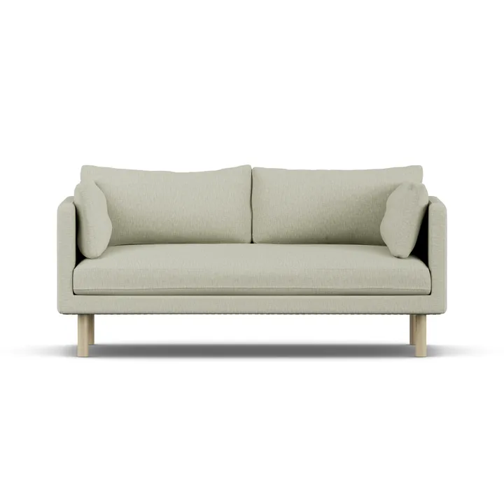 Sofá Linnevik - Luiza Beige 3981-roble blanco aceitado, 2 plazas - 1898