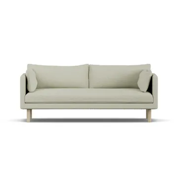 Sofá Linnevik - Luiza Beige 3981-roble blanco aceitado, 3 plazas, sin faldón - 1898