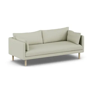 Sofá Linnevik - Luiza Beige 3981-roble blanco aceitado, 3 plazas, sin faldón - 1898