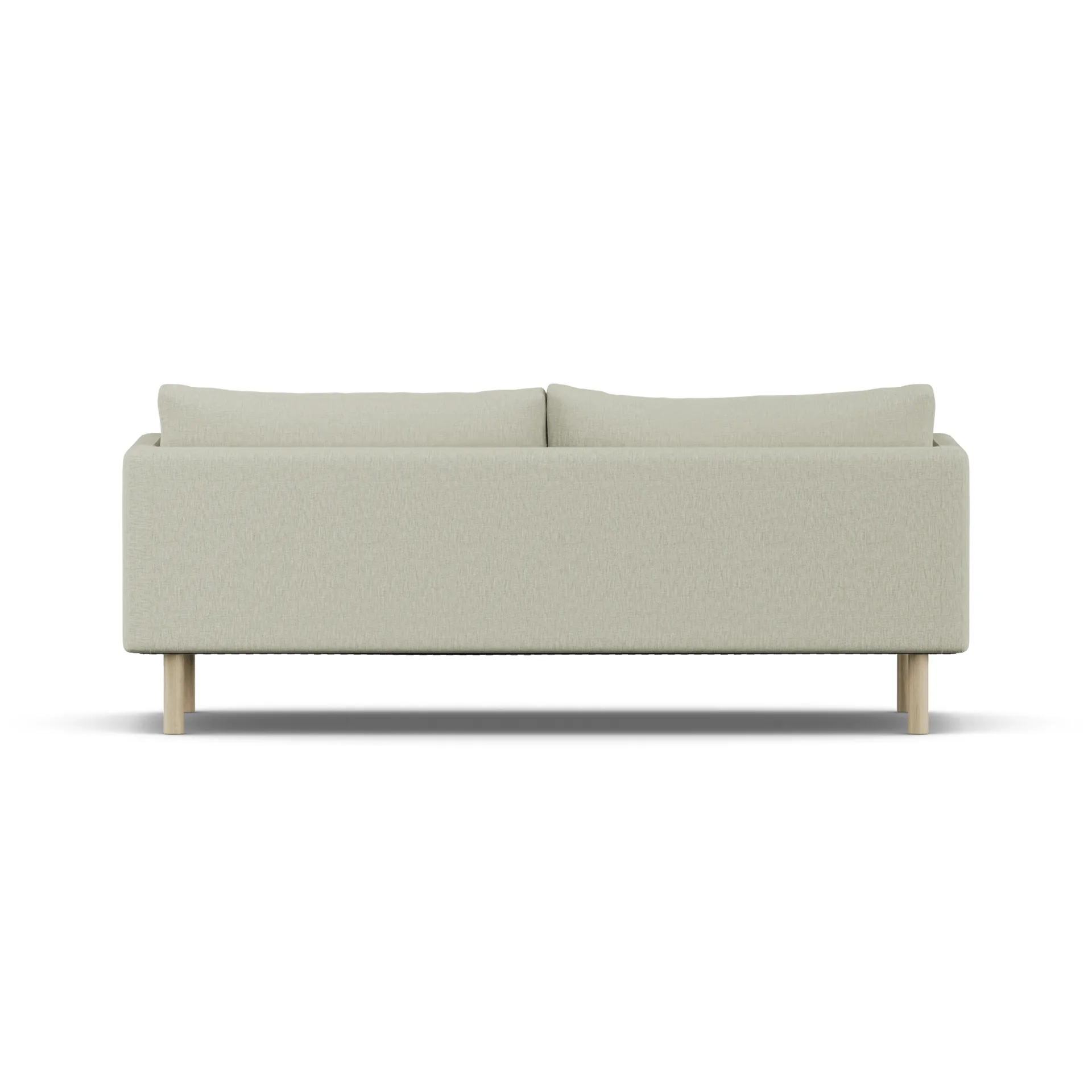 Sofá Linnevik, Luiza Beige 3981-roble blanco aceitado, 3 plazas, sin faldón 1898