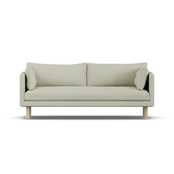 Sofá Linnevik - Luiza Beige 3981-roble blanco aceitado, 3 plazas - 1898