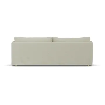 Sofá Linnevik - Luiza beige 3981-roble blanco aceitado, 4 plazas, con faldón - 1898