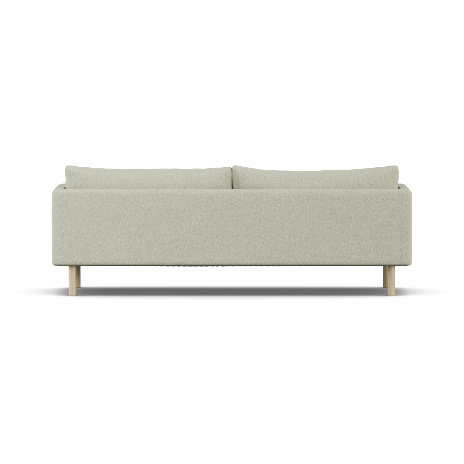 Sofá Linnevik, Luiza Beige 3981-roble blanco aceitado, 4 plazas, sin faldón 1898