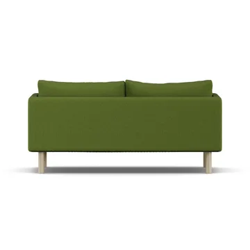 Sofá Linnevik - Luiza Green 3975-roble blanco aceitado, 2 plazas, sin faldón - 1898