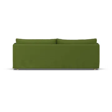 Sofá Linnevik - Luiza Green 3975-roble blanco aceitado, 4 plazas, con faldón - 1898