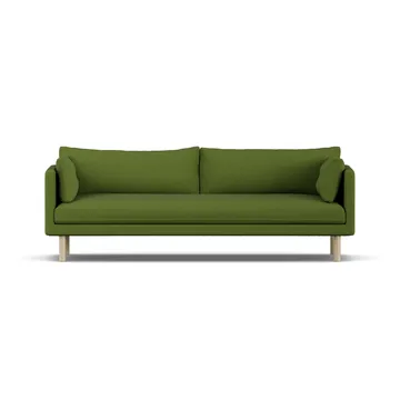 Sofá Linnevik - Luiza Green 3975-roble blanco aceitado, 4 plazas, sin faldón - 1898
