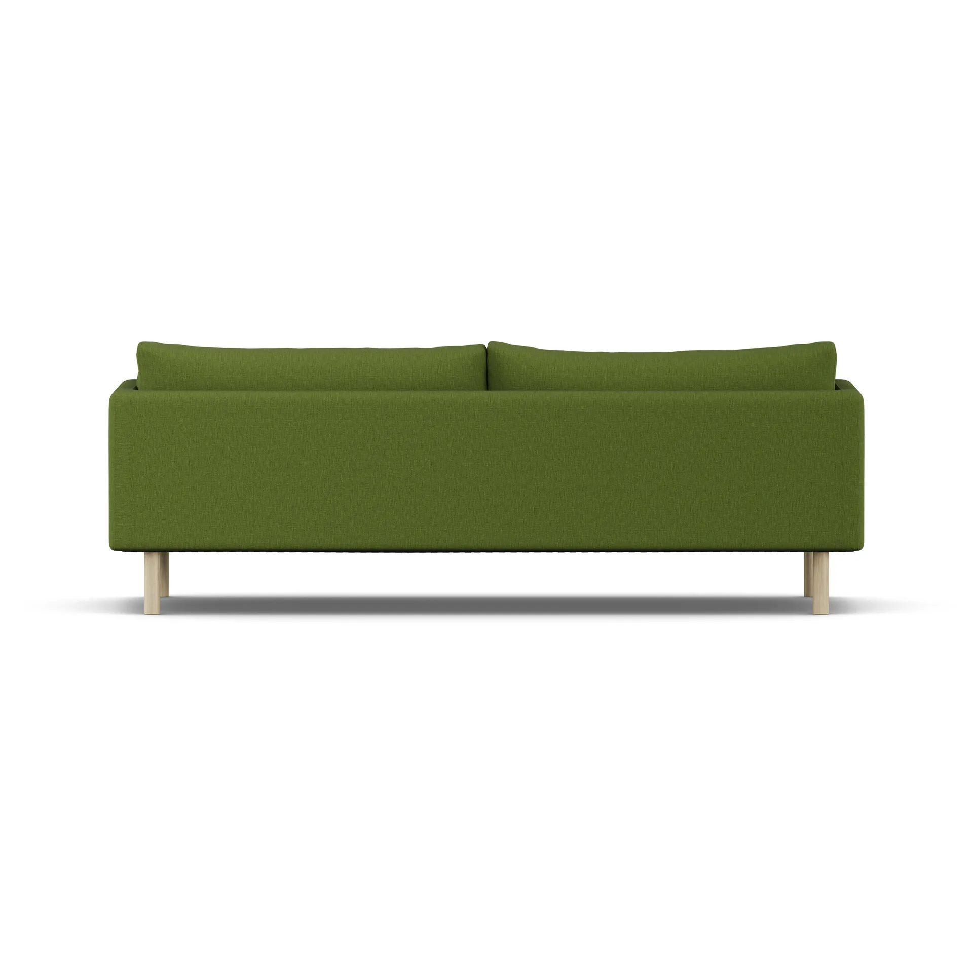Sofá Linnevik, Luiza Green 3975-roble blanco aceitado, 4 plazas, sin faldón 1898