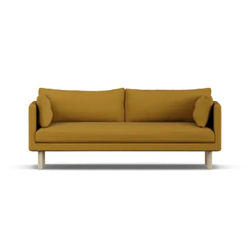Sofá Linnevik - Luiza Mustard 3972-roble blanco aceitado, 3 plazas - 1898