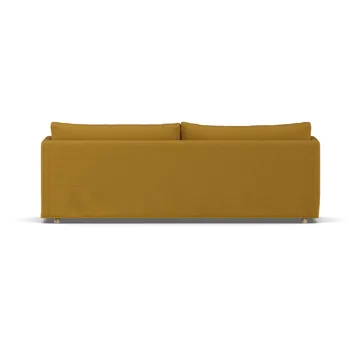 Sofá Linnevik - Luiza Mustard 3972-roble blanco aceitado, 4 plazas, con faldón - 1898