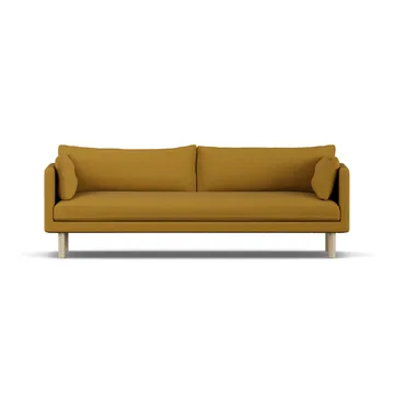 Sofá Linnevik - Luiza Mustard 3972-roble blanco aceitado, 4 plazas - 1898