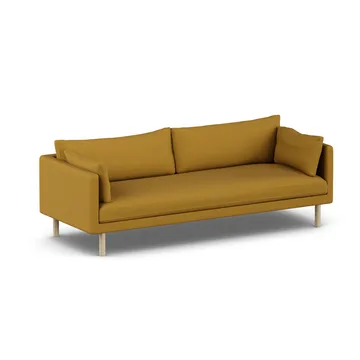 Sofá Linnevik - Luiza Mustard 3972-roble blanco aceitado, 4 plazas - 1898