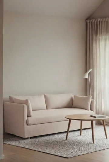 Sofá Linnevik - Oslo Nature 1540-roble blanco aceitado, 2 plazas, con faldón - 1898