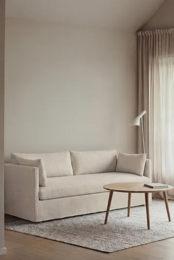 Sofá Linnevik - Oslo Nature 1540-roble blanco aceitado, 3 plazas, con faldón - 1898