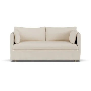 Sofá Linnevik - Same Beige 6670-roble blanco aceitado, 2 plazas, con faldón - 1898