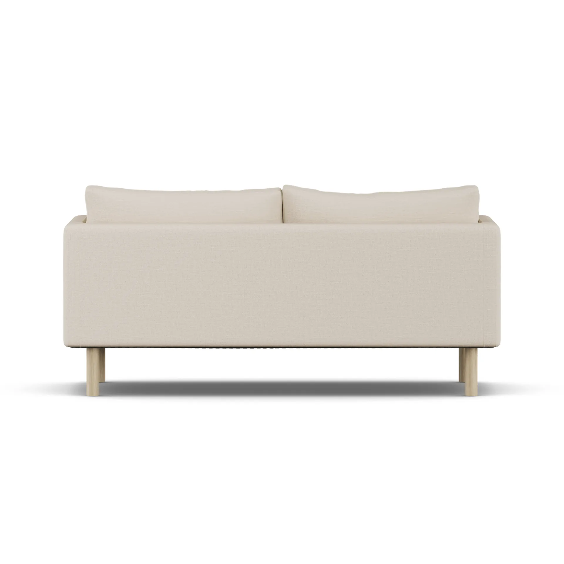 Sofá Linnevik, Same Beige 6670-roble blanco aceitado, 2 plazas, sin faldón 1898