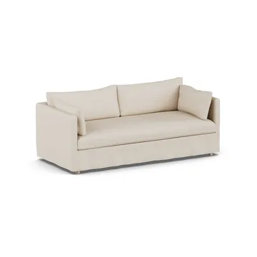Sofá Linnevik - Same Beige 6670-roble blanco aceitado, 3 plazas, con faldón - 1898