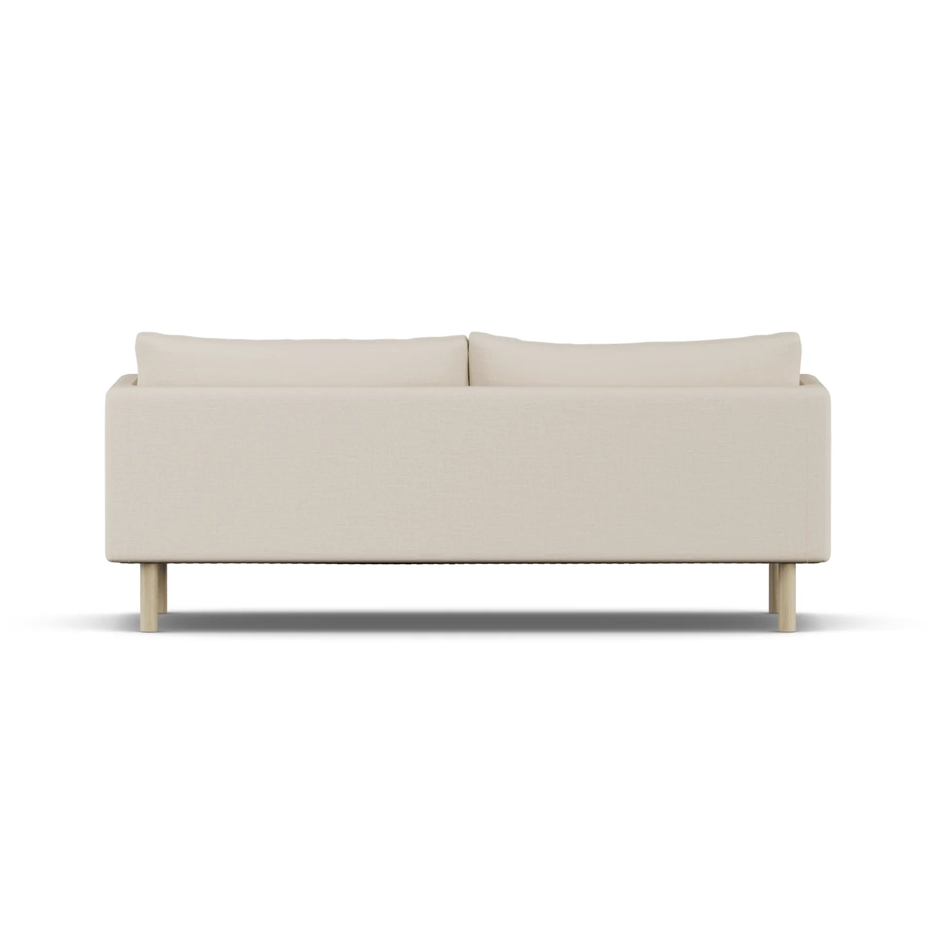 Sofá Linnevik, Same Beige 6670-roble blanco aceitado, 3 plazas, sin faldón 1898