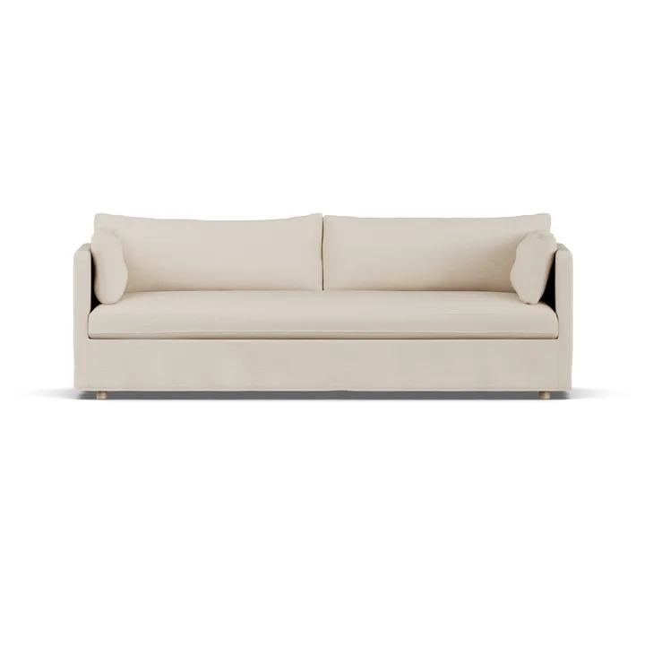 Sofá Linnevik - Same Beige 6670-roble blanco aceitado, 4 plazas, con faldón - 1898