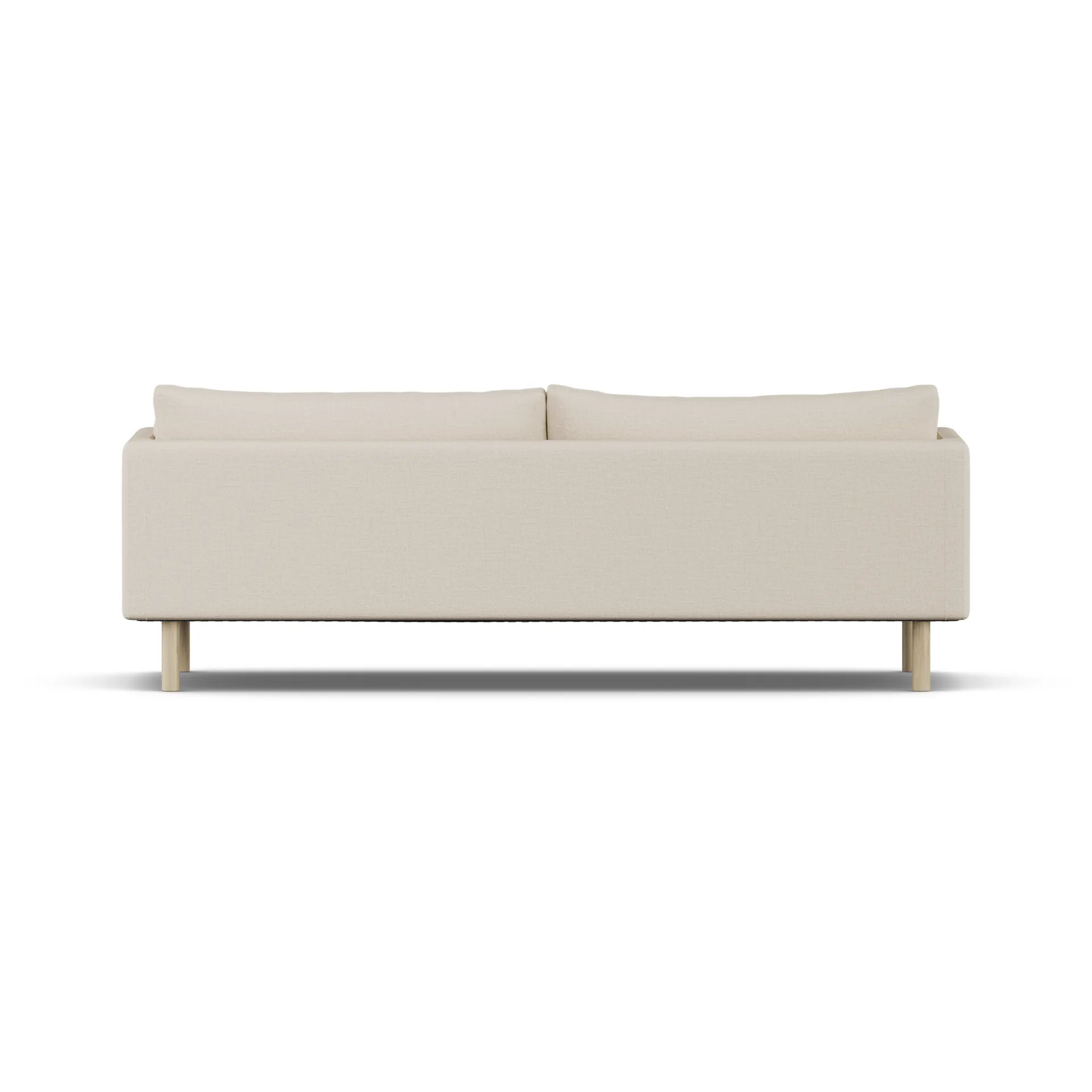 Sofá Linnevik, Same Beige 6670-roble blanco aceitado, 4 plazas, sin faldón 1898