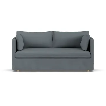 Sofá Linnevik - Same Blue 6678-roble blanco aceitado, 2 plazas, con faldón - 1898