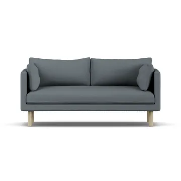 Sofá Linnevik - Same Blue 6678-roble blanco aceitado, 2 plazas, sin faldón - 1898