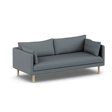 Sofá Linnevik - Same Blue 6678-roble blanco aceitado, 3 plazas, sin faldón - 1898