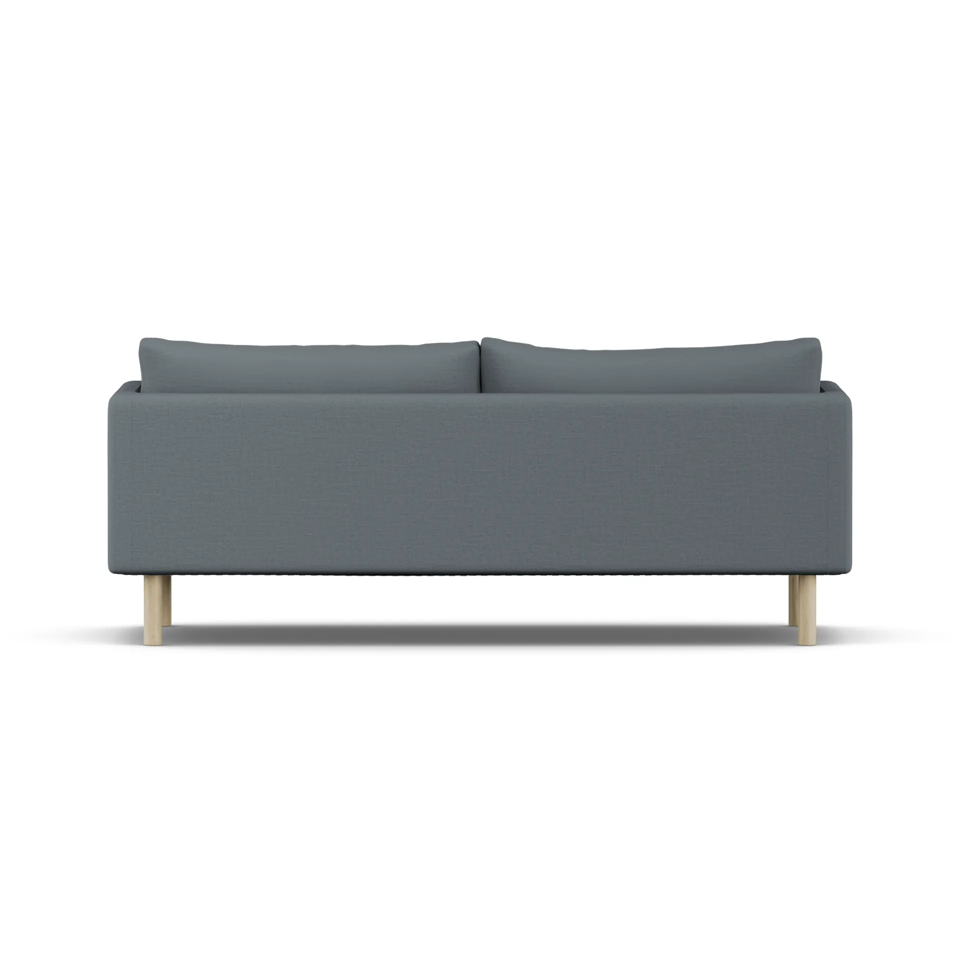 Sofá Linnevik, Same Blue 6678-roble blanco aceitado, 3 plazas, sin faldón 1898