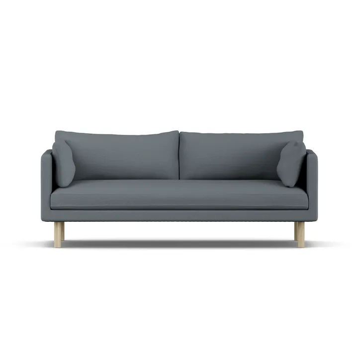 Sofá Linnevik - Same Blue 6678-roble blanco aceitado, 3 plazas - 1898