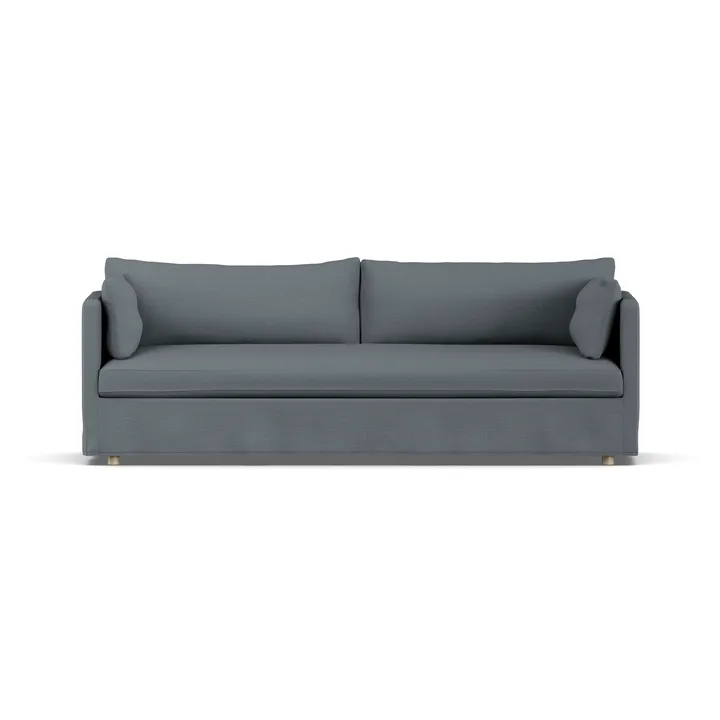 Sofá Linnevik - Same Blue 6678-roble blanco aceitado, 4 plazas, con faldón - 1898