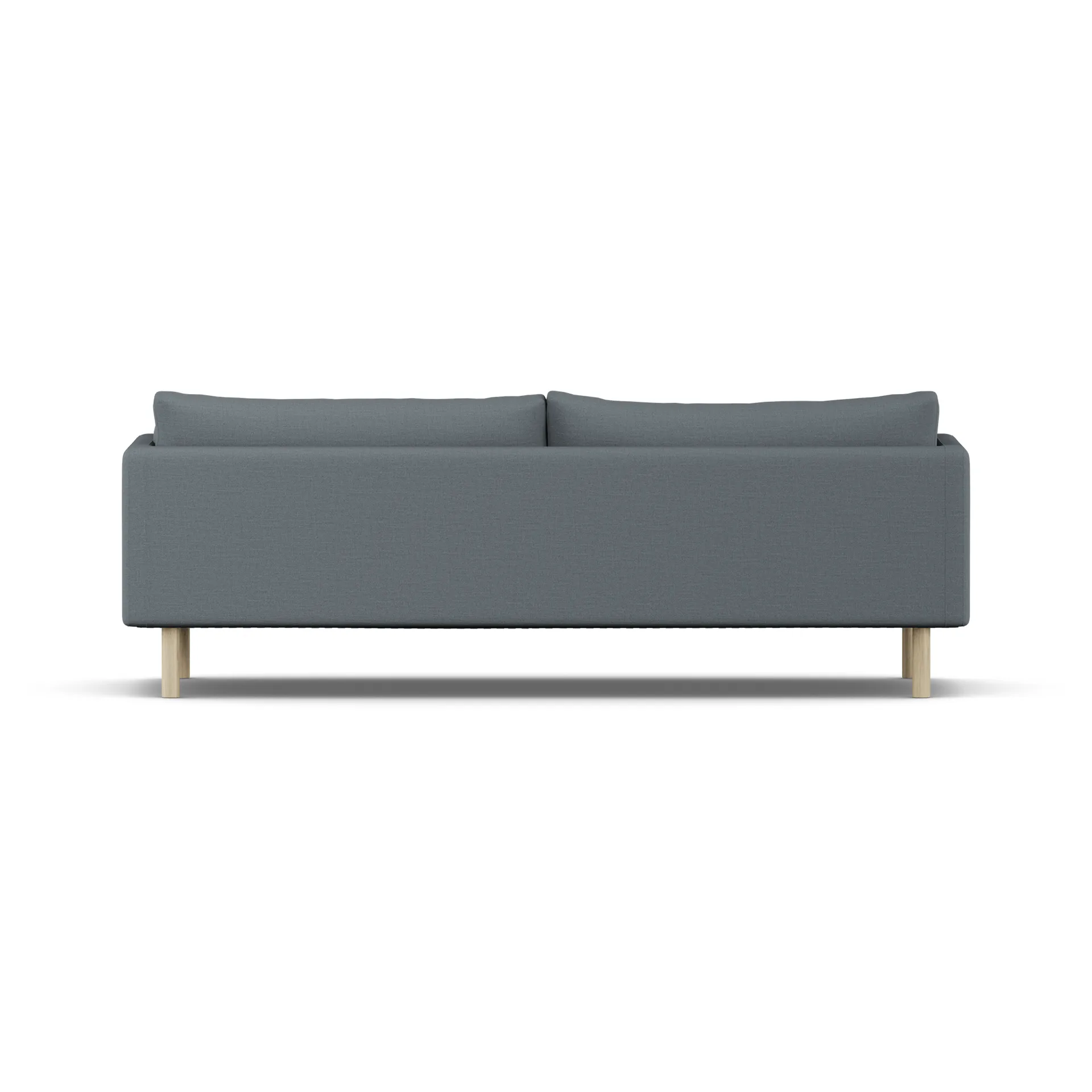 Sofá Linnevik, Same Blue 6678-roble blanco aceitado, 4 plazas, sin faldón 1898