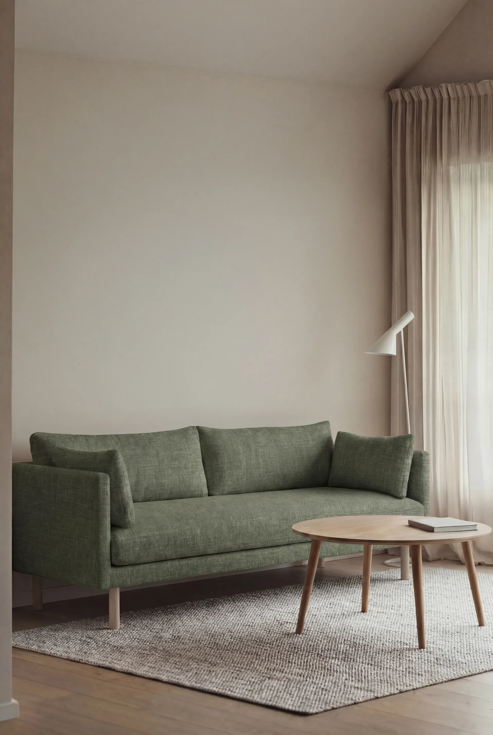 Sofá Linnevik, Same Forest 6677-roble blanco aceitado, 3 plazas 1898