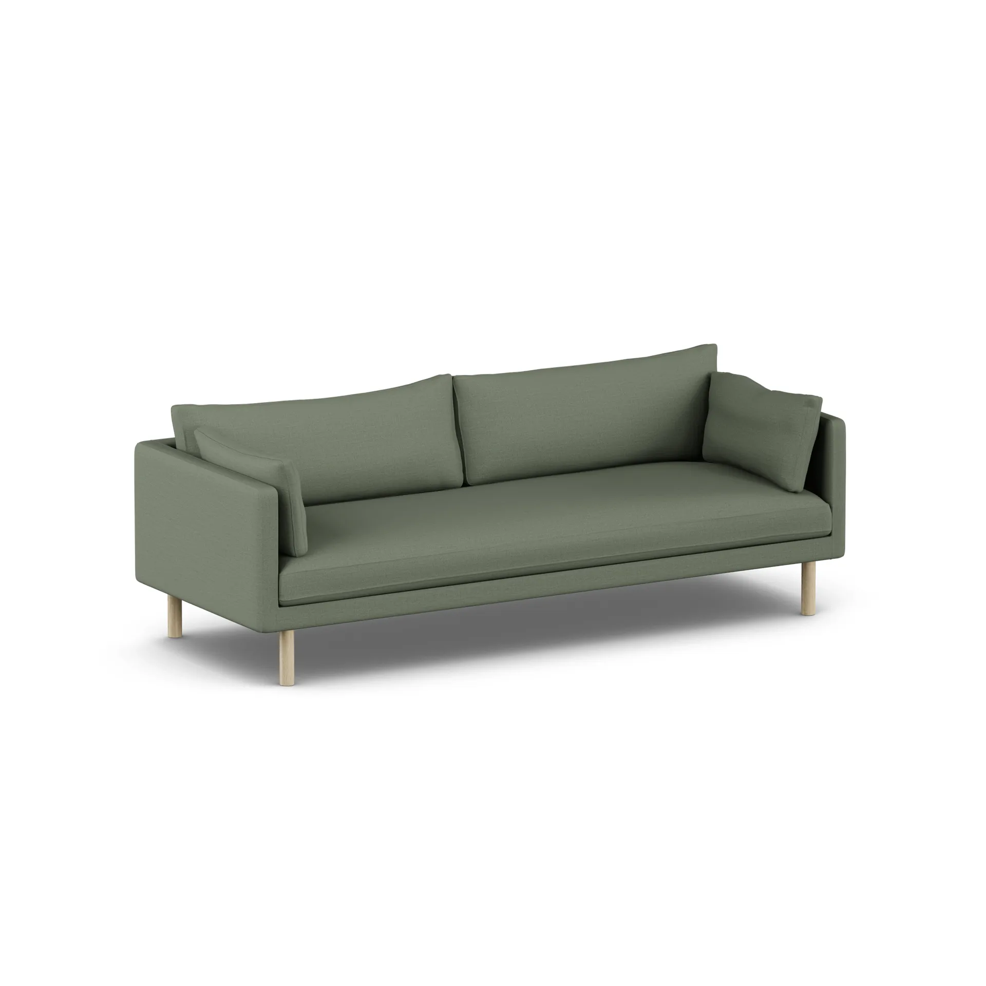 Sofá Linnevik, Same Forest 6677-roble blanco aceitado, 4 plazas, sin faldón 1898